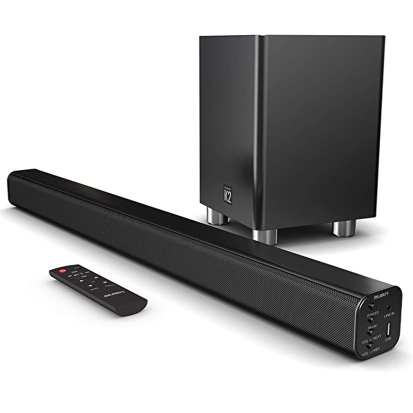 Majority K2 Bluetooth' lu Kablosuz Soundbar ve Subwoofer